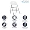 Flash Furniture White Plastic Folding Chair DAD-YCD-70-WH-GG - alternate 2
